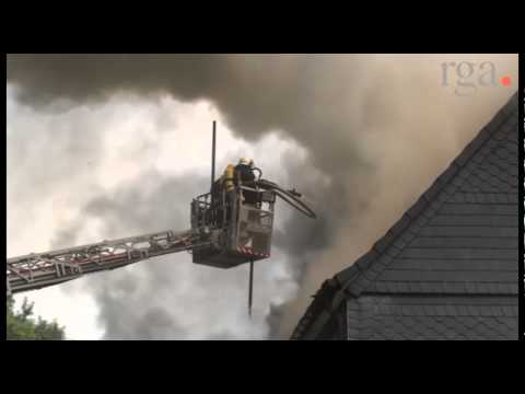 Fachwerkhaus in Feckinghausen brennt aus