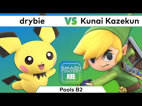 Smash Contest: DoKomi 2022 - drybie (Pichu) Vs. SG | Kunai Kazekun (Toon Link) - Pools B2
