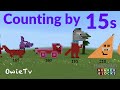 Numberblocks Minecraft COUNTING BY 15s  Learn to Count| SKIP COUNTING BY 15s |COUNTING AND MATH SONG
