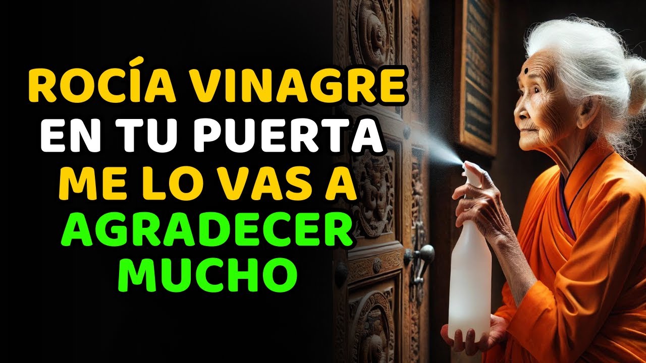 ESPOLVOREA VINAGRE en tu PUERTA, ¡EL 12 DE OCTUBRE me lo AGRADECERÁS! 👵 SABIDURÍA BUDISTA