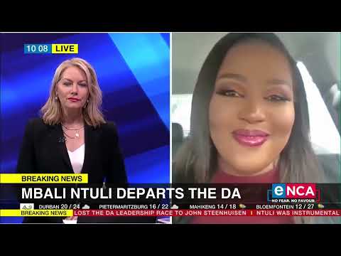 Mbali Ntuli departs the DA