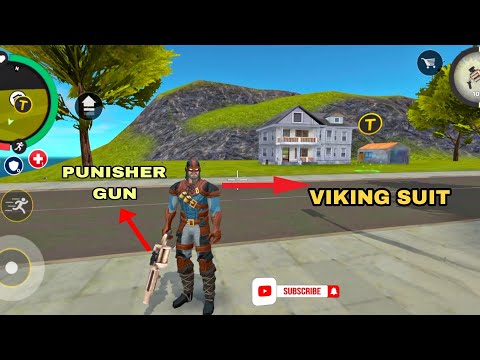 VIKING SUIT AND PUNISHER GUN PART 4 || ROPE HERO: MaFIA CITY WAR || OPEN WORLD GAMEPLAY ANDROID