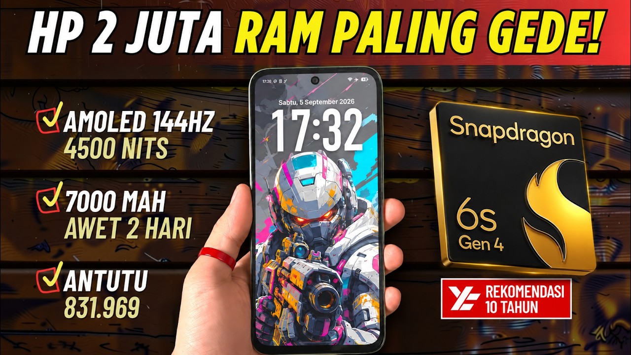 TOP 5 HP 2 JUTAAN (RAM 8GB) PALING WORTH IT! September 2026
