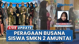 Peragaan Busana dari Seni Pewarnaan Kain Khas Jepang SMKN 2 Amuntai, Tampilkan Kreativitas Siswa