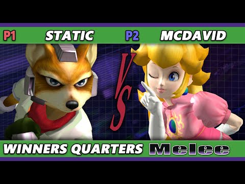 S@X 454 Winners Quarters - Static (Fox) Vs. MC David (Peach) Smash Melee - SSBM
