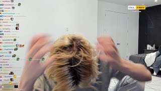 xQc Accidentally Realizes he's Balding