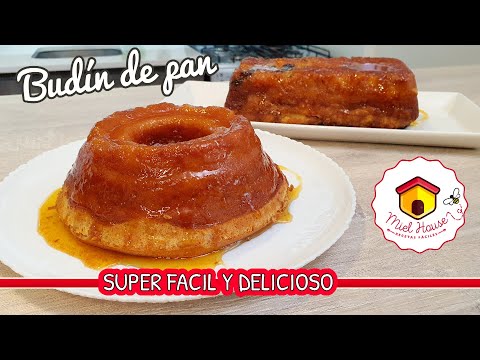 BUDIN DE PAN tradicional o en licuadora 2 OPCIONES FACILES Y DELICIOSAS