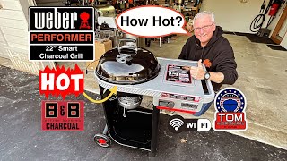 Honest Review of The All New Weber Performer 22” Smart Charcoal Grill! / How Hot Does It Get?