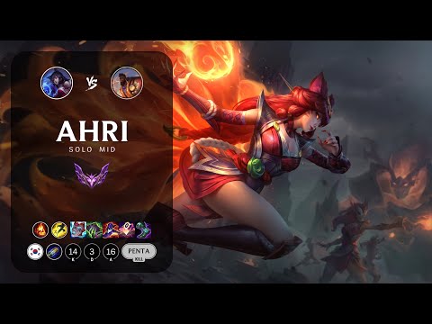 Ahri Mid vs K'Sante - KR Master Patch 13.3