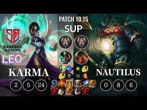 SB Leo Karma vs Nautilus Sup - KR Patch 10.15