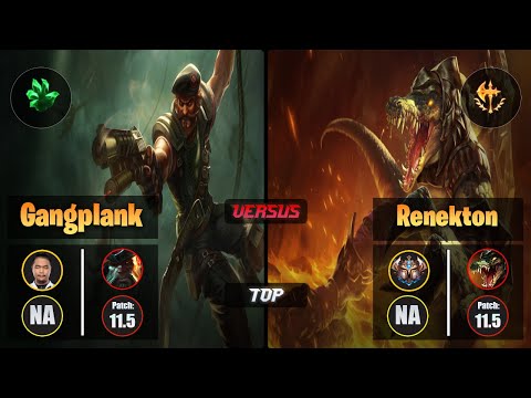 Impact GANGPLANK (Top) [Grasp of the Undying] VS RENEKTON - Challenger NA Patch 11.5