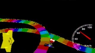 Rainbow Road SC 3lap World Record - 3'55"38 (PAL)