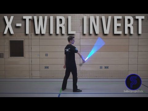 X-Wirbel invert - X-Twirl invert - Single Lightsaber Trick
