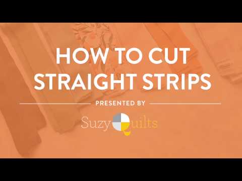 How To Cut Straight Strips in Quilting