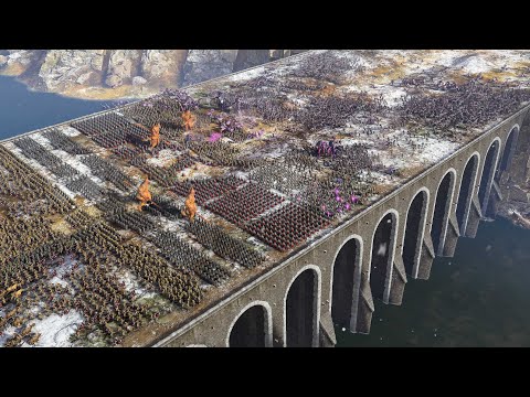 MASSIVE BRIDGE LAST STAND - Total War WARHAMMER 3