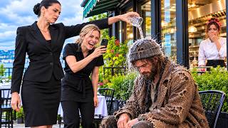 Two Managers Humiliated a Beggar Asking for Food… They Didn't Know He Was the Billionaire Owner