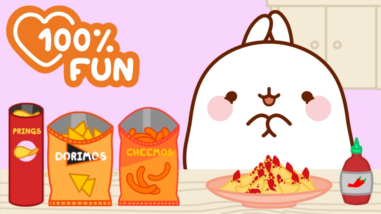 The Best Savory Snacks Ever! 🧀🌶️ Molang’s Ultimate Taste Test