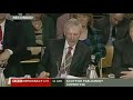 Donald Trump at the Scottish parliament committee meeting: Windfarms