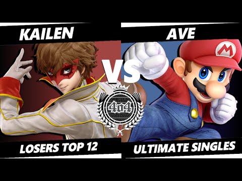 4o4 Smash Night 60 - Kailen (Joker) vs GUMP2| Ave~ (Mario) - Losers Top 12