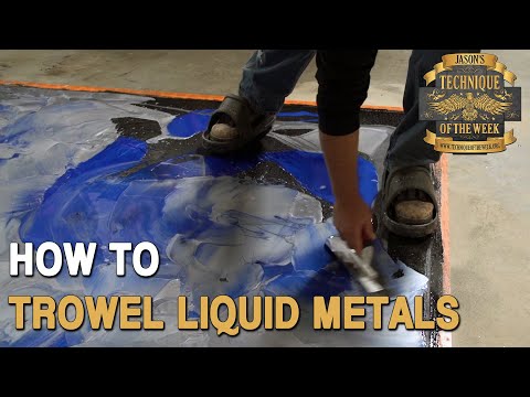 How To Trowel Liquid Metals Epoxy