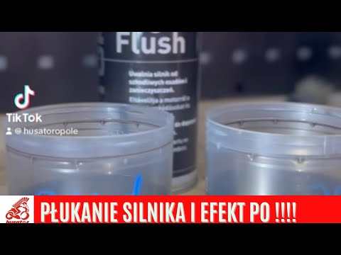 Płukanie silnika motocyklowego i porównanie Olę przed i po!!!