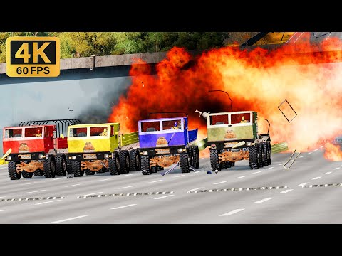 Beamng.Drive - High speed freaky jumps #86