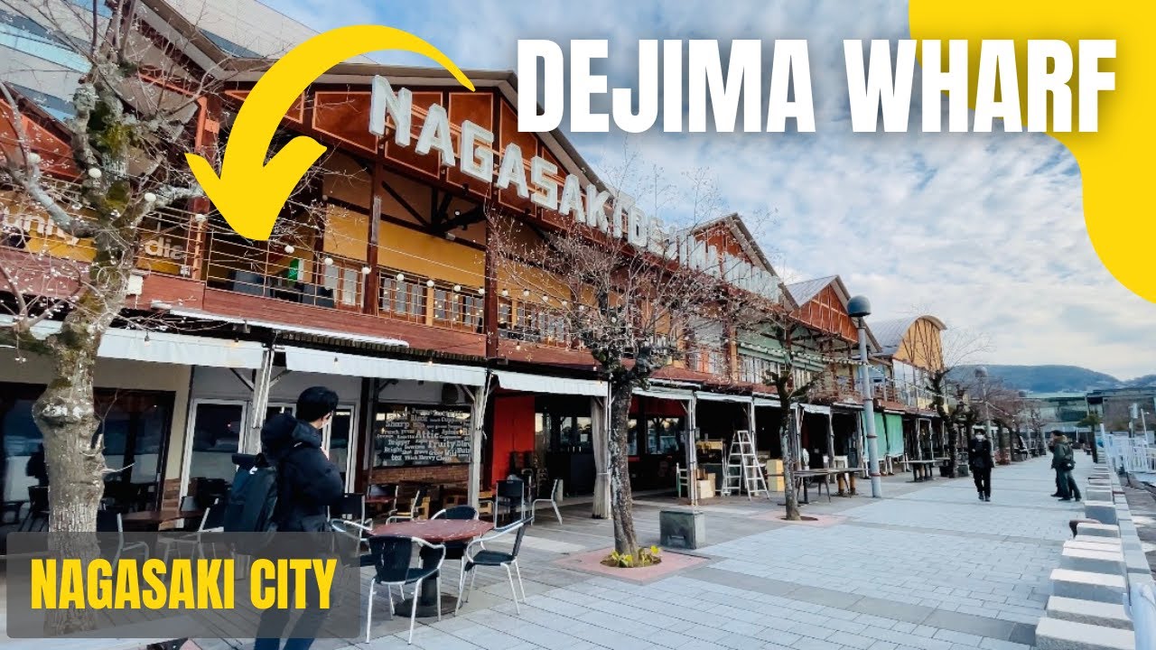 Immersive street-level walking tour through Nagasaki Dejima, Japan, showcasing authentic urban landscapes, local architecture, and the vibrant atmosphere of the city's neighborhoods