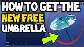 How to Get the SNOWFLAKE Umbrella in Fortnite Battle Royale - FOR FREE!