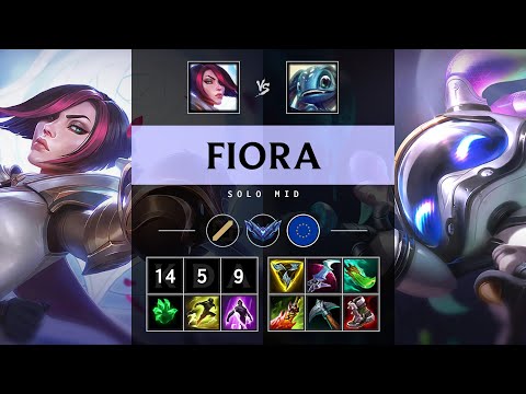Fiora Mid vs Fizz - EUW Diamond Patch 25.08