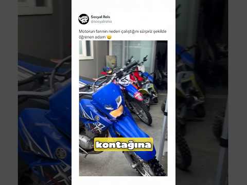 Motorun farının neden çalıştığını sürpriz şekilde öğrenen adam 😄