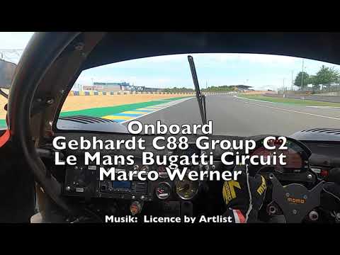 Onboard Gebhardt C88 Group 2 Le Mans Bugatti Circuit Peter Auto 2021