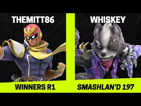 SmashLAN'd 197 Winners R1 - TheMitt86 (Captain Falcon) vs whiskey (Wolf) - SSBU Tournament