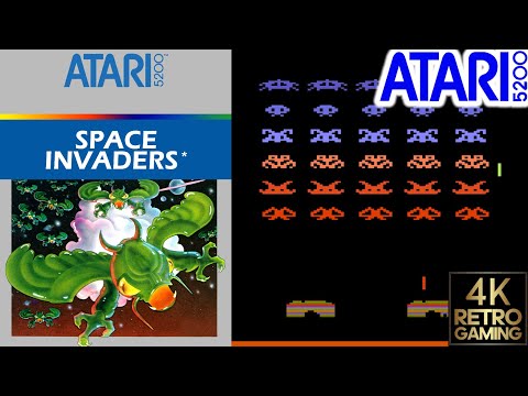 Space Invaders Atari 5200 4k Gameplay