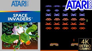 Space Invaders Atari 5200 4k Gameplay