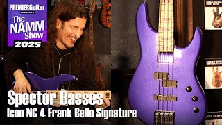 Video thumbnail for Spector Basses Icon NC-4 Frank Bello Signature | NAMM 2025 by Premier Guitar