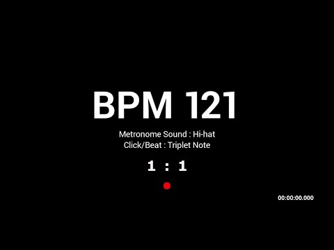 Metronome BPM 121 / Hi-hat / Triplet