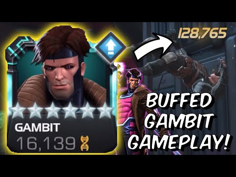 6 Star BUFFED Gambit Gameplay! - God Tier Potential with Apocalypse! - Marvel Contest of Champions