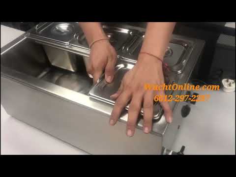 Electric bain marie table top 6 pans, for restaurant
