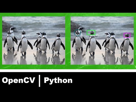 Python with OpenCV Tutorial Series! Drawing and labeling images.