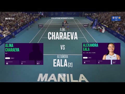 Alina Charaeva vs  (WC)(2) Alexandra Eala (PHI) - Game, Set, Match+