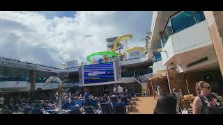 Carnival cruise day 2- lido deck with pool