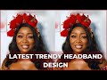 HOW TO MAKE AN ELEGANT HEADBAND | RUFFLE HEADBAND WITH BEADING AND WIREWORK DETAILS | MICHELLE 3.0