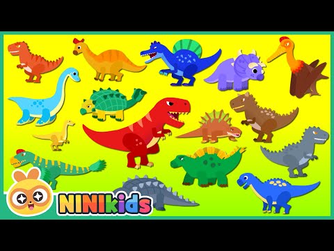 What kind of dinosaur am I? | Dinosaur ABC | Shadow dinosaur game | T Rex? Stegosaurus? | NINIkids