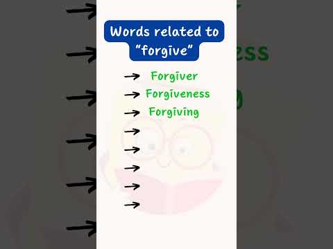 Forgive | English Vocabulary