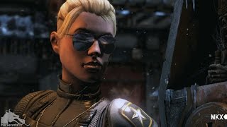 Mortal Kombat X: All Cassie Cage Intro Dialogue (Character Banter) 1080p HD