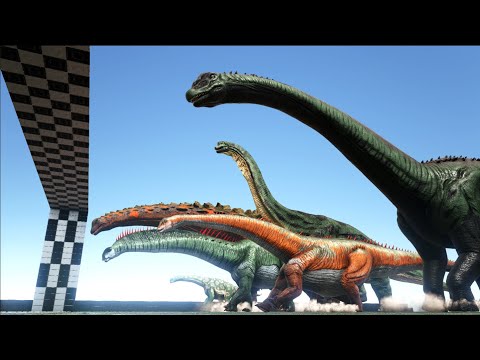 Which one is ARK'S FASTEST Sauropod & Theropod Dinosaur? | NEW ARK RACES