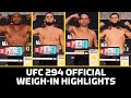 UFC 294 Official Weigh-In Highlights: Two Fighters Miss Weight | Makhachev vs. Volkanovski 2