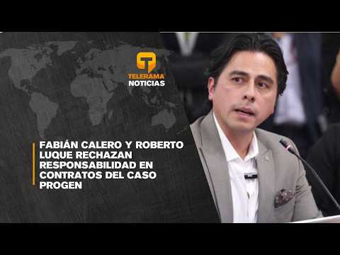 Fabián Calero y Roberto Luque rechazan responsabilidad en contratos del caso Progen