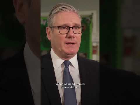 UK PM Starmer says no threat from Iran on Britain, calls for de-escalation | AJ #shorts