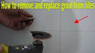 How to remove and replace grout from tiles - The easy way